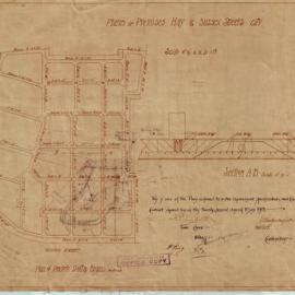 Plan - The Great Western Coffee Palace, corner of Hay and Sussex Streets Haymarket, 1913