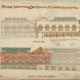 Plan - Additions to Sir William Manning Markets, Pitt, Campbell and Hay Streets Haymarket, 1912-1913