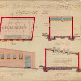 Plan - Sydney Electric Lighting Substation, Rushcutters Bay, 1910