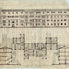 Plan - Scheme for Workmen's Dwellings, Ways Terrace Pyrmont, no date