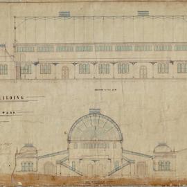 Plan - Exhibition Building, Prince Alfred Park Surry Hills, 1870