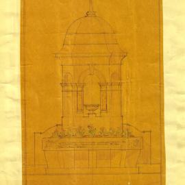 Plan - Proposed alterations, Comrie Memorial Fountain, Queen's Square Sydney, 1928