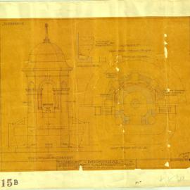 Plan - Comrie Memorial Fountain, Queen's Square Sydney, 1928