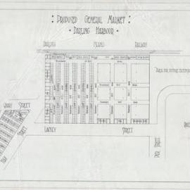 Plan - Darling Harbour General Market Proposed, 1906