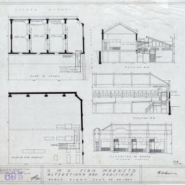 Plan - Fish Markets, Thomas Street Haymarket, 1923