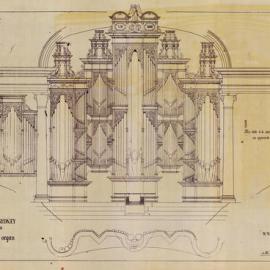 Plan - Grand Organ, Sydney Town Hall, no date
