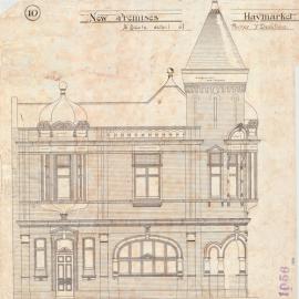 Plan - New premises, Corporation Building, Hay & Parker Streets Haymarket, no date