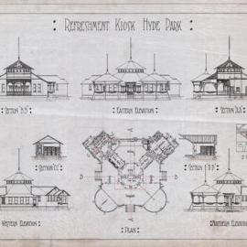 Plan - Refreshment Kiosk Hyde Park Sydney, 1906