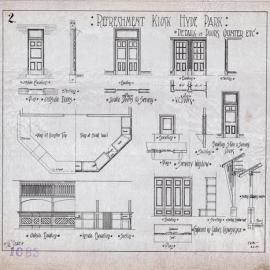 Plan - Refreshment Kiosk at Hyde Park Sydney, 1907