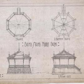 Plan - Bandstand at Moore Park, Anzac Parade Moore Park, 1908