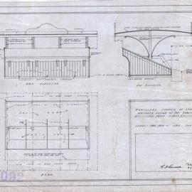 Plan - Amended design of top portion of Municipal Council of Sydney Fruit Stall, 1925