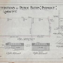 Plan - Alterations to public baths in Pyrmont, 1901