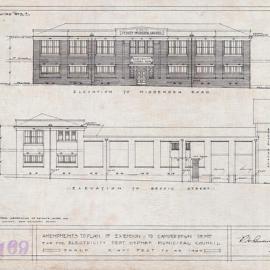 Plan - Electricity Department Depot, Missenden and Grose Streets Camperdown, 1922