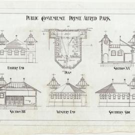 Plan - Public Convenience, Prince Alfred Park, 1911