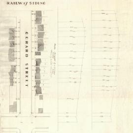 [Plan and section of Gerard Street] [not dated]