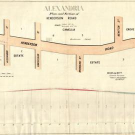 Plan and section of Henderson Road Alexandria [not dated]