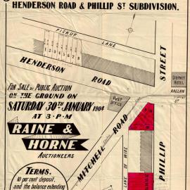 Auction Notice - Cooper Freeholds Alexandria, 1904