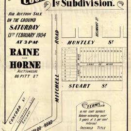 Auction Notice - Cooper Freeholds Alexandria - 1st subdivision, 1904