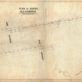 Plan of roads, Alexandria [possibly Gillespie (Loveridge Avenue), Ralph, and Doody Streets]