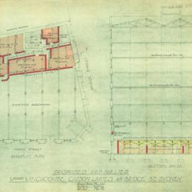 Plan - Air raid shelter - Winchcombe Carson Ltd - 48 Bridge Street Sydney, 1942-43 