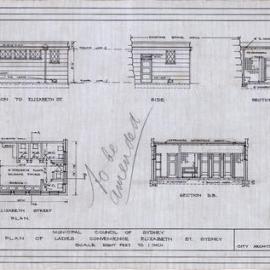 Plan - Belmore Park, male convenience, 1928