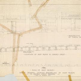 Plan - Remodelling of shops on Oxford Street, 1938