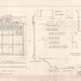 Plan - Town Hall World War II Commemorative Plaque, no date