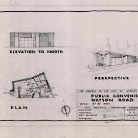 Plan - Public Convenience Watson Road Millers Point, no date