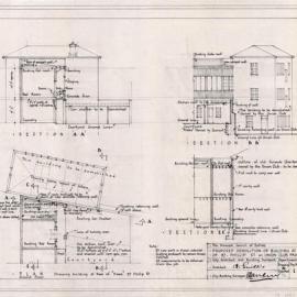 Plan - Proposed demolition of building at rear of 87 Phillip Street Sydney, no date