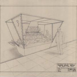 Plan - Martin Place Flower stands, no date