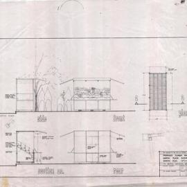 Plan - Proposed Flower Stands, Martin Place Sydney, 1968