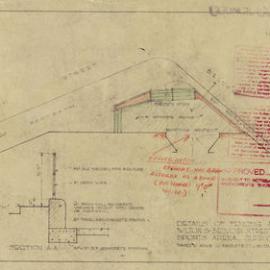 Plan - Details of fencing at corner of Wilton & Belvoir Streets at the Sports Arena, Surry Hills, 1943