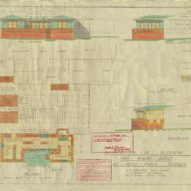 Plan - Alterations to Anzac Buffet kiosk and recreation building in Hyde Park, 1942