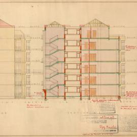 Plan - New building, residential flats, 40-44 Roslyn Gardens Darlinghurst, 1935