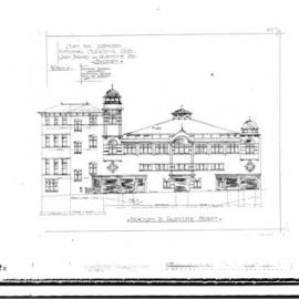 Plan - National Sporting Club, Quay, Thomas and Valentine Streets, Haymarket, 1913