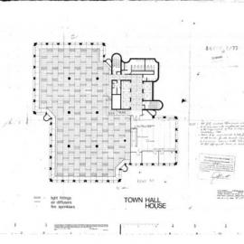 Town Hall House Sydney Square. Reflected Ceiling Plan Level 12