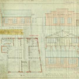 Plan - Alterations to premises, corner of Elizabeth and Kellick Streets Waterloo, 1951