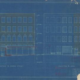 Plan - New building, Excelsior Supply Co Ltd, 154-160 George Street West Sydney, 1929