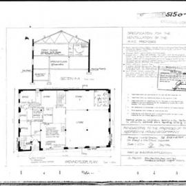 Plan - 36-42 Eveleigh Street Redfern, renovation of first floor factory to gymnasium, 1983