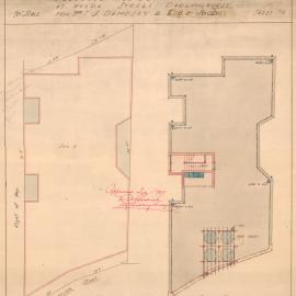Plan - Wylde Street Potts Point, 1927