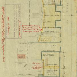 Plan - Palace Theatre, 261a Pitt Street Sydney, 1948