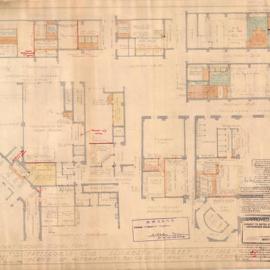 Plan - Alterations to existing building, Tattersall's Club, 151-157 Elizabeth Street Sydney, 1935