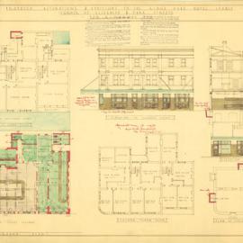 Plan - Kings Head Hotel, Park and Elizabeth Streets Sydney, 1925