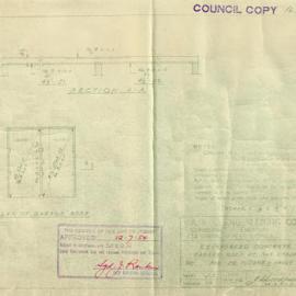 Plan - Garages, 5 Onslow Avenue and 36B Macleay Street Elizabeth Bay, 1953