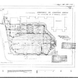 Plan - New vestries, Chapter House, St. Andrew's Cathedral, Bathurst Street, 1916