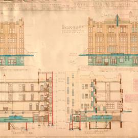 Plan - Royal Standard Hotel, 228 Castlereagh Street and Bathurst Street Sydney, 1935