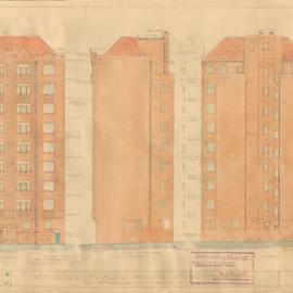 Plan - New building, Wychbury, 3 Manning Street Potts Point, 1934