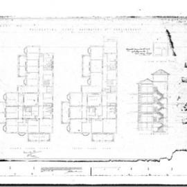 Plan - Waratah House Residential Units for A Wigram Allen, Bayswater Road Potts Point, 1918