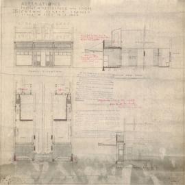 Plan - Alternations and additions, 636-638 Crown Street Surry Hills, 1922