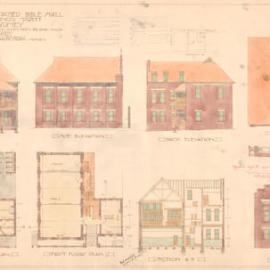 Plan - Bible Hall, Francis Street Darlinghurst, 1922